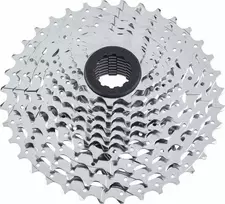 Microshift MICROŠIFT R10 / XLE 10-oji eilutė, plienas, suderinamas su Shimano, 11- 12- 13- 15- 17- 19- 21- 24- 28- 32, chromas (NEW)