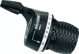 Microshift MICROŠIFT Mannet, dešinė, šeštoji eilutė, suderinama su Shimano, Twist Shifter, indeksavimas (NEW)
