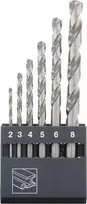 Grąžtas Abraboro Gręžimo GRĄŽŲ RINKINYS METALUI HSS-GS DIN 338 2 - 8 MM ABRABORO [6 Vnt.] AB14100610 ABRABORO