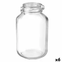 Maisto konservavimo konteineris Bormioli Rocco fido Skaidrus stiklas (4 L) (6 vnt.)