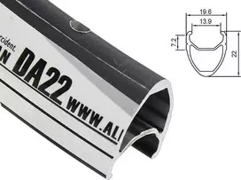 Alexrims ALEXRIMS DA22 700x32otw. Šoninis CNC juoda - ALX- DA2232S