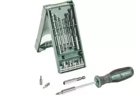 Grąžtas Bosch 15-dalių mini komplektas su atsuktuvu