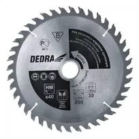 Dedra Diskinis pjuklas mediui su kietm 40d 205x16mm