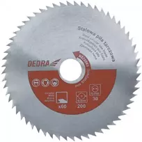 Dedra Diskinis pjuklas mediui 80d 500x30mm