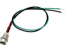 Elektros prekės // Elektromedžiagų išpardavimas | Žemų kainų akcijos // 1423# Dioda led 5mm (zielona 12v) kontrolka z przewodem