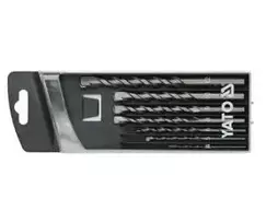 YATO betono grąžtas, pilnas, 7 vnt., 4, 5, 6, 8, 9, 10, 12 mm, 4390