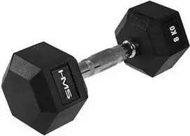 HMS Hex Pro gumuotas hantelis 1 x 8kg