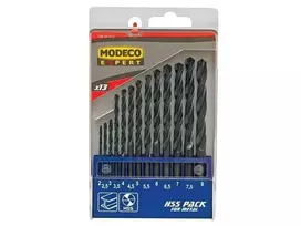 Modeco grąžtas metaliniam HSS cilindriniam 2 7 4,5 4 5,5 5 3 2,5 3,5 6 6,5 7,5 8 mm rinkinys (MN-60-933)