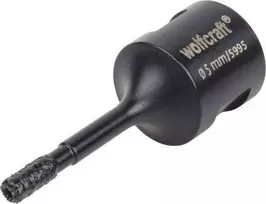 Grąžtas Wolfcraft Deimantinis skylių pjūklas 5 mm keraminėms/M14 plytelėms, itin greitas