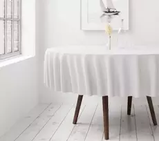 Atspari dėmėms Apvali staltiesė Restly Balta D220