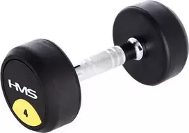 HMS HG PRO gumuotas hantelis 1 x 4kg