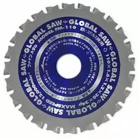 „Global SAW 110 x 1,6/1,2 x 20 mm / 24z CERMET“ plieno pjovimo diskinis pjūklas