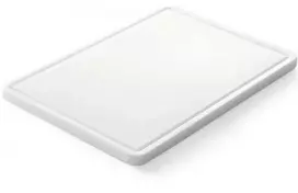Virtuvinė lenta žaliavoms pjaustyti ir smulkinti su grioveliais HDPE 35,5x25cm - Hendi 826362