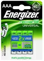 ENERGIZER akumuliatorius HR03/ AAA 500MAH /4vnt.