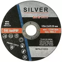 SILVER METALO PJOVIMO DISKAS 125 x 1,6 x 22,2 mm