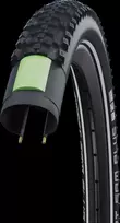 „Schwalbe Smart Sam Plus“ 27.5x2.35 „Addix DoubleDefense GreenGuard“ šviesą atspindinti juostelė