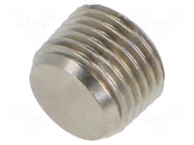 Screw plug | R 1/8" external | nickel plated brass | max.150bar