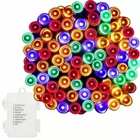 Kalėdinės lemputės Springos su programuotoju ir nuotolinio valdymo pultu, 9 m, 120 LED