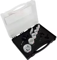 Grąžtas Makita HSS Bi-Metal gręžimo karūnų komplektas 9-dydžiai D-47123