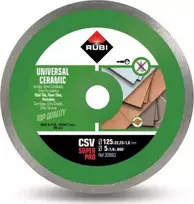 Deimantinis pjovimo diskas Rubi CSV 125 SuperPro; 125 mm