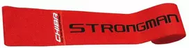 Chiba 44486 Strongman Knee Wrap (kelių apsaugos) (Raudona spalva)