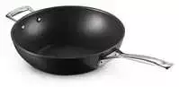 Le Creuset Toughened Non-Stick NonStick Stir-Fry StirFry Pan 30cm juodas sidabrinis (51104300010202)