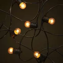 Tonro Lauko girlianda (LED lemputės) 150 m Glow juoda