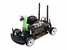 JetRacer Pro Al – keturių ratų roboto platforma su kamera, nuolatinės srovės pavara, OLED ekranu Nvidia Jetson Nano Pro – Waveshare 18432