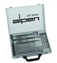 Grąžtas 16 kaltų ir grąžtų rinkinys gelžbetoniui SDS+, 4 briaunos, FORCE X Kit-16, ALPEN [0000500216100]