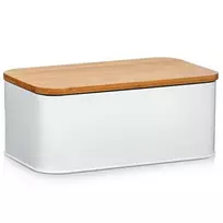 Bamboo Metalinė duonkepė su bambukine pjaustymo lenta, 2in1, 31x18x13 cm, ZELLER