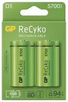 Įkraunami elementai GP RECYKO D, 5700 mAh, 2 vnt.