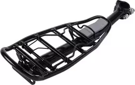 Atran Velo aliuminio bagažo laikiklis ACTIVE SEAT POST 25–31,8 mm Montavimo sėdynės stulpas juodas (ATR-1449-4)