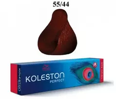 Wella Professionals Koleston Perfect Permanent Hair Dye 55/44 Intense šviesiai rudas Raudona Raudona, 60 ml