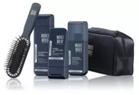 Rinkinys „Marlies Moller“: „Marlies Moller“ plaukų formavimo gelis „Flexible Hold“, 100 ml + „Marlies Moller“ plaukų šampūnas „Energy“, 200 ml + „Marlies Moller Paddle Hair“