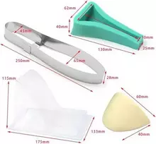 Ecost prekė po grąžinimo, Reelva aukštakulnių batų silikoninė forma Fondant tortų dekoravimo gumos p (Atnaujinta)