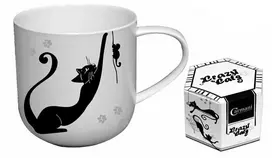 Camani Carmani puodelis 500ml , "Crazy Cats", dovanų dėžutėje