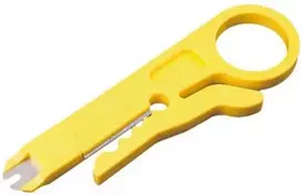 Equip Equip 129412 kabelio užspaudimas Kišeninis peilis Geltona