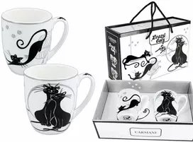 Camani Carmani Puodeliai Crazy Cats 2vnt 400ml, dovanų dėžutėje