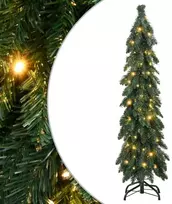 Dirbtinė apšviesta Kalėdų eglutė su 60 LED lempučių, 120cm