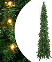 Dirbtinė apšviesta Kalėdų eglutė su 130 LED lempučių, 210cm