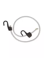 Masterlock Reguliuojamo ilgio sustiprinta tvirtinimo guma su kabliukais, 15-100cm, plieno kabliukas dengtas plastiku, pilka