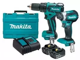 MAKITA KOMPLEKTAS COMBO 18V DLX2142S (DHP453, DTD152) 2×3,0Ah