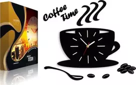 ModernClock Virtuvės sieninis laikrodis -FILIZANKA SATIN CUP Baltas