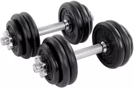 Songmics 30 kg reguliuojamų hantelių rinkinys