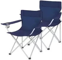 Songmics Campingstühle 2er Set dunkelblau