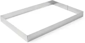 Stačiakampis kepyklos konditerijos apvadas iš nerūdijančio plieno 385x285x60mm Hendi 512432