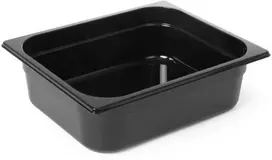 Maitinimo konteineris GN 1/2 su juodas polikarbonatas 325x265x200mm 12,5L Hendi 862407