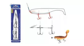 Sistemėlė Dragon sutvirtinti guminį masalą Surflon, 1/0, 8 cm, 20 kg