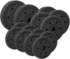 Bituminių apkrovų rinkinys 30kg (8x1.25kg + 4x2.5kg + 2x5kg), skylė 31mm, REBEL ACTIVE