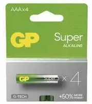 GP batteries Super Alkaline LR03 (AAA, micro-pin), blister 4 pcs